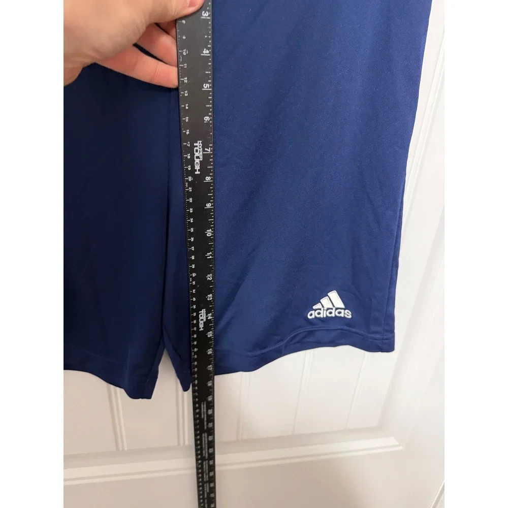 Adidas Soccer Shorts Mens M Navy Blue‎ Aeroready Athletic Training Drawstring
